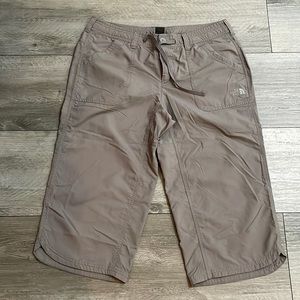 The north‎ face,  capri, size 10, gray, adventure/outdoor